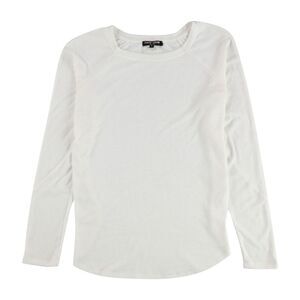 David Lerner Womens Solid Pajama Sleep T-shirt, White, S, DM